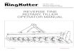 NEW Reverse Tine Tiller Manual · 2020. 5. 5. · REVERSE TINE ROTARY TILLER OPERATOR MANUAL Part No 999980-R  PO Box 1200 305 Commerce Drive Winfield, Alabama 35594