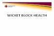 WICKET BLOCK HEALTH - STA Qld€¦ · • invitation for insects – excess thatch levels – soft lush leaf – healthy turf ... • always fill hole made by weed with fresh blacksoil