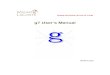 g7 User’s Manual · 2008. 8. 22. · g7 Absolute Gravity Data Acquisition and Processing Software How g Processes Gravity Data . This manual assumes the user is familiar with the