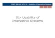 01- Usability of Interactive Systemsplone.cs.luc.edu/...441-hci/...06_HCI_Usability_of_Interactive_Systems… · Do not hesitate to communicate specific UI design goals/objectives