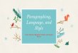 Style Language, and Paragraphing,...Paragraphing, Language, and Style Chris Chartier, Meaghan Corbett, and Sophie Doiron Basics of Essays Intro (1 paragraph) 3 main points End with