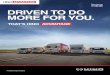 hino.com.au DRIVEN TO DO MORE FOR YOU. · Optimising safety. Analysing and comparing driver performance. Up to the minute, pinpoint-accurate truck locations. Plus a wealth of associated