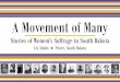 A Movement of Many - WordPress.com · 2019. 8. 14. · Maud Wood Park, former head of the NAWSA's Congressional Committee, became its president. Maud Wood Park [American Woman Suffrage