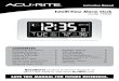Intelli-Time Alarm Clock - AcuRite · Intelli-Time ® Clock ... Locate the tab and peel off to remove. Package Contents 1. Alarm Clock 2. Power Adapter 3. Instruction Manual PRODUCT