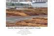 Pacific Northwest Log Export Trends...Japan •Oldest PNW breakbulk export log customer that demands high quality logs. In 2015, 590 million board feet exported breakbulk, an 13% decrease