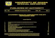 UNIVERSITY OF GHANA SPECIAL REPORTER...UNIVERSITY OF GHANA SPECIAL REPORTER PUBLISHED BY AUTHORITY NO. 799 FRIDAY, October 28 , 2011 VOL. 49 NO. 5 ACADEMIC QUALITY ASSURANCE POLICY