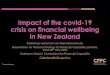 Impact of the covid-19 crisis on financial wellbeing in New …...• low social welfare benefits • tourism and international education provided many jobs and a substantial part