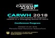 CARWH 2018 - University of British Columbiamed-fom-spph.sites.olt.ubc.ca/files/2018/10/CARWH-2018...CARWH 2018 OCTOBER 21-23, 2018 CONFERENCE PROGRAM 1 Welcome The Canadian Association