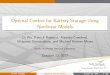 Optimal Control for Battery Storage Using Nonlinear Models · 2018. 7. 17. · Optimal Control for Battery Storage Using Nonlinear Models Di Wu, Patrick Balducci, Alasdair Crawford,