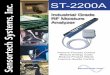 ST-2200A Sensortech Systems, Inc. · 2. Sampling on Command (SOC) uses an external gating input to start and stop sampling and holds the last measurement. 3. Timed sampling may be