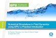 Numerical Simulations in Fluid Dynamics using GPU a Practical Introduction · 2013. 8. 27. · • Introduction • What is Computational Fluid Dynamics (CFD) and where is it used?