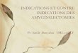 INDICATIONS ET CONTRE INDICATIONS DES AMYGDALECTOMIESfacmed.univ-alger.dz/./images/pdf/conferences/... · 2018. 9. 9. · IV- Contre indications PAS DE CONTRE INDICATIONS ABSOLUES-Trouble