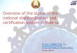 Overview of the status of the national standardization and ......STATE COMMITTEE for STANDARDIZATION of the REPUBLIC of BELARUS Victor Biruk Overview of the status of the national