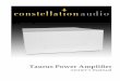 Thank you for purchasing the Constellation Taurus power amplifier. · 2017. 4. 20. · The exclamation point within an equilateral triangle is intended to alert the user to the presence