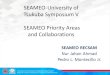 SEAMEO-University of Tsukuba Symposium V SEAMEO Priority … · 2017. 2. 11. · peace and global citizenship education for sustainable development in 4 learning areas: Science, Mathematics,