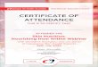 CERTIFICATE OF ATTENDANCE · 2020. 7. 27. · CERTIFICATE OF ATTENDANCE THIS IS TO CERTIFY THAT 1 HOUR WEBINAR ATTENDED THE Skin Nutrition: Nourishing from Within Webinar with Geraldine