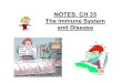 NOTES: CH 35 The Immune System and Disease...Microsoft PowerPoint - NOTES - CH 35 Immune System_Disease_NM_2016.ppt [Compatibility Mode] Author: WLHS Created Date: 5/8/2017 12:53:59
