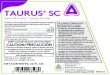 TAURUS SCTAURUS® SC Termiticide / Insecticide For sale to, use and storage only by individuals/firms licensed or registered by the state to apply termiticide and/or general pest control