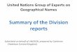 Summary of the Division - United Nationsunstats.un.org/unsd/geoinfo/UNGEGN/docs/29th-gegn-docs...–Latin America Division (Mexico) –China Division (China) in support of Second National
