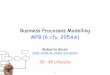 Business Processes Modelling MPB (6 cfu, 295AA)didawiki.di.unipi.it/lib/exe/fetch.php/magistraleinform... · 2018. 9. 30. · Testing 22 When the system is configured, it must be