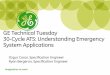 GE Technical Tuesday 30-Cycle ATS: Understanding Emergency ... · Selective Coordination: Achieving selective coordination by the short time protection of an upstream breaker The