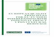 EUROPEAN QUALITY PRINCIPLES FOR EU-FUNDED … · 2020. 3. 24. · guidance on quality principles for all stakeholders directly or indirectly engaged in EU-funded heritage conservation