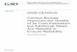 GAO-18-635, Accessible Version, 2020 CENSUS: Census Bureau … · 2018. 9. 17. · Letter Background Page 3 GAO-18-635 2020 Census A high-quality, reliable cost estimate is a key