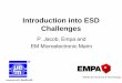Introduction into ESD Challengesphilippe.perdu.free.fr/workshops/workshop2007... · 2016. 7. 19. · Present Concepts and Accepted Assumptions • ESD is generally known as a problem