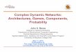 Comppylex Dynamic Networks: Architectures, Games ...John S. Baras Institute for Systems Research Department of Electrical and Computer Engineering Fischell Department of Bioengineering