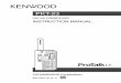 PKT-23 - HQ98 · 2016. 12. 5. · PKT-23 UHF FM TRANSCEIVER INSTRUCTION MANUAL. THANK YOU We are grateful you have chosen KENWOOD for your PMR446 applications. This Instruction manual