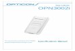 MDI-2350標準仕様書ftp.opticonusa.com/Downloads/Opticon OPN3002i Specification Manual.pdfOPN3002i This manual provides specifications for the OPN3002i Bluetooth-enabled miniature