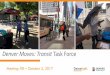 Denver Moves: Transit Task Force...• Combine open house, drop-in workshop, and public meeting • 4 corridor locations and 1 downtown location • Boards, activities, and short (looped)