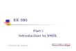 lecture 1 - Introduction To VHDLedaasic/roosta/lecture 1.pdfIntroduction to VHDL EE 595 EDA / ASIC Design Lab What is VHDL? VHDL is a programming language that has been designed and