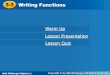 3-3 Writing FunctionsWriting Functions · 3-3 Writing Functions An algebraic expression that defines a function is a function rule. Suppose Tasha earns $5 for each hour she baby-sits
