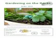 Gardening on the Rocks - Sudbury Horticultural Society...“fairy garden” with your children, the book provides step by step ways to make this tiny space garden. You can also plant