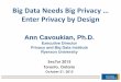 Big Data Needs Big Privacy - Presentations | SecTor 2020 Educati… · User Data Manifesto Seeks to Give People Control over their Personal Data Control over user data access 