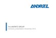 The ANDRITZ GROUPatl.g.andritz.com/c/com2011/00/02/41/24166/1/1/0/... · 1. ANDRITZ GROUP overview 2. Financial development Q3/Q1-Q3 2012 and acquisitions 3. Long-term goals and outlook