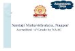 Santaji Mahavidyalaya, Nagpur · 10th Marksheet 12th Marksheet TC (Leaving Certificate) Student Aadhar Card (UIDCard) Bank Passbook of NationalizedBank University Admission Registration