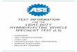 FOR THE LIGHT DUTY HYBRID/ELECTRIC VEHICLE SPECIALIST TEST … folder/Advanced_L3... · 2017. 1. 5. · Vehicle Specialist Test Overview Introduction The Light Duty Hybrid/Electric