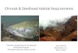 Chinook & Steelhead Habitat Requirements...2012/04/17  · Aug-Oct Nov-Feb Mar-June Season detected outmigrating Source: Achord et al. 2012 Watershed Scale Movement Smolt Migration