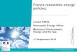 France renewable energy policies - IEA-RETDiea-retd.org/.../09/iea-retd-160901-louise-oriol-france.pdfLouise ORIOL Renewable Energy Office Ministry of Environment, Energy and the Sea