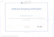 30/05/2017 Google Partners - Certification Google AdWords AdWords … · 2017. 6. 1. · 30/05/2017 Google Partners - Certification Google AdWords AdWords Shopping Certification HUBERT