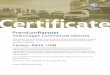 Certificate - Carlsen Baltic · Certificate Volkswagen Commercial Vehicles Volkswagen Commercial Vehicles PremiumPartner members provide the highest standards of quality management