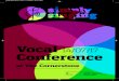 Vocal 14/07/17 Conference … · 2.15pm KEYNOTE Dr. Andrew Curran (Alder Hey Childrens Hospital) Introduced by Jeremy Sleith 3.05pm Plenary All in the Great Hall Cate Madden & Alison