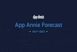 App Annie Forecast...Download growth will be driven by a dramatic increase in smartphone install base from 3.9B in 2017 to 6.1B in 2022. First time smartphone buyers in emerging markets
