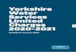 Yorkshire Water Services Limited Charges January 2020 · 2020. 7. 14. · Yorkshire Water Services Limited Charges 2020-2021 02 Contents Contents page The contents page is linked