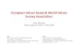 European Values Study & World Values Survey Association€¦ · European Values Study & World Values Survey Association Zoom Meeting Friday, August 14, 2020 – 13:00-14:00 EVS: Ruud