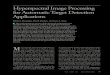 Hyperspectral Image Processing for Automatic Target Detection … · 2007. 5. 21. · Hyperspectral Image Processing for Automatic Target Detection Applications 80 LINCOLN LABORATORY