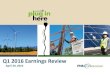 Q1 2016 Earnings Review - PNM Resources/media/Files/P/PNM...Q1 2016 Earnings Review April 29, 2016 Safe Harbor Statement 2 Statements made in this presentation that relate to future