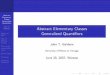 Abstract Elementary Classes Generalized Quantifiershomepages.math.uic.edu/~jbaldwin/warsaw.pdf · elementary class: AEC if both K and the binary relation ≺ K are closed under isomorphism